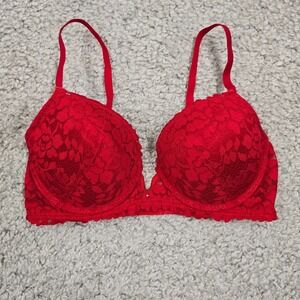 Rose And Vine Womens Lace Underwire‎ Bra Size 34D 36C Padded Romantic Lingerie